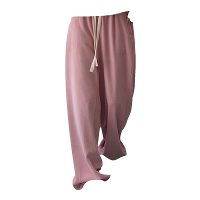 蜜略棕色高腰垂感休闲裤女秋季