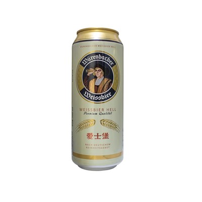 进口爱士堡纯麦白啤酒