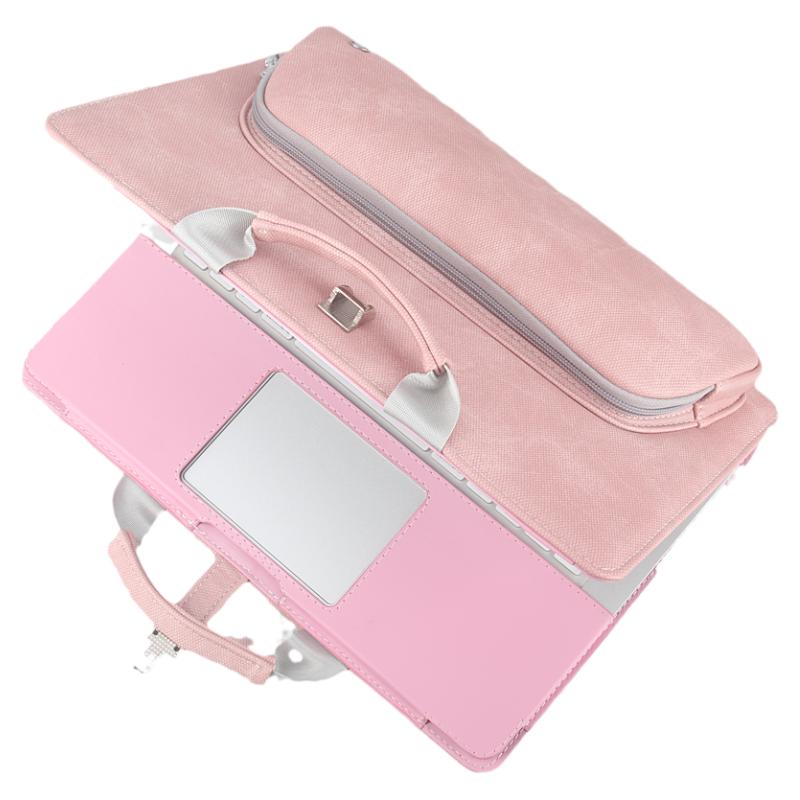 M新款超纤皮笔记本保护套散热支架电脑包女适用苹果Mac华为Matebook荣耀dell联想Thinkpad微软dell惠普威尼斯