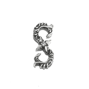 睡莲生生世世 原创925纯银唐草纹无限符号吊坠复古百搭S形调节扣