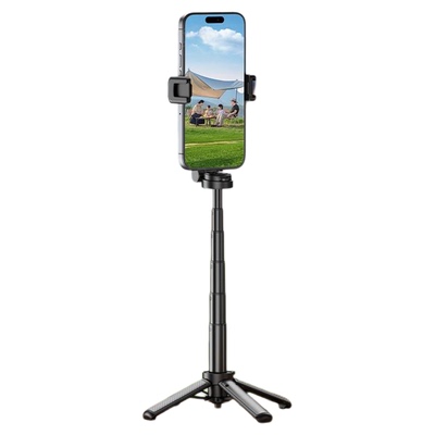 一键弹开，便携迷你自拍杆