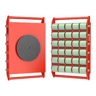 沪工重型搬运坦克车仓库移位搬重物神器滑轮6吨8吨12吨钢胶轮直行