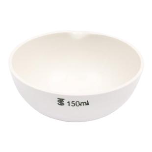 陶瓷蒸发皿瓷元皿圆底化学皿耐高温蒸发皿60/100/200/250/500ml