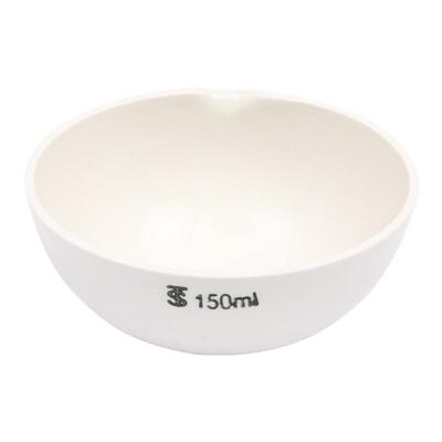 陶瓷蒸发皿瓷元皿圆底化学皿耐高温蒸发皿60/100/200/250/500ml