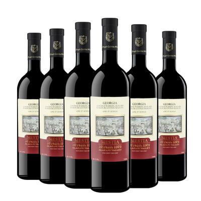 格鲁吉亚红酒原瓶原装进口半甜红