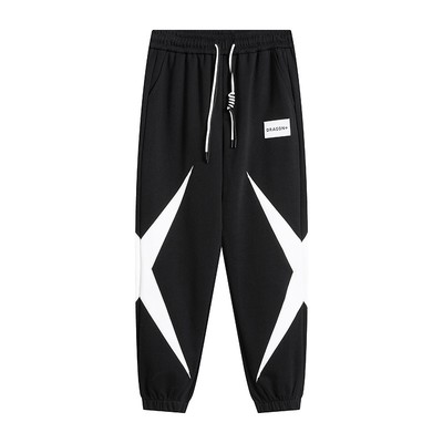 MXDUGLY宽松运动黑白卫裤