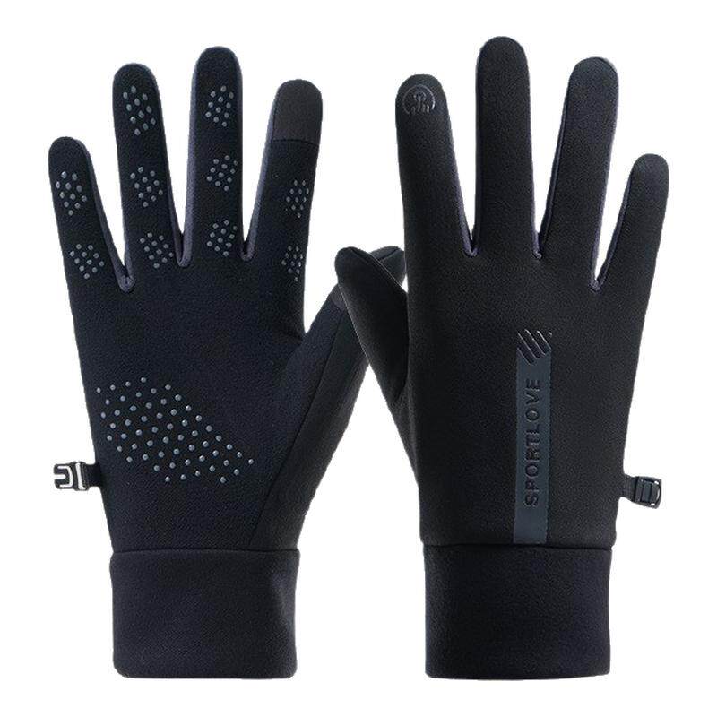 冬季防风防水加绒保暖触屏秋冬季户外电动车手套防滑骑行专用手套