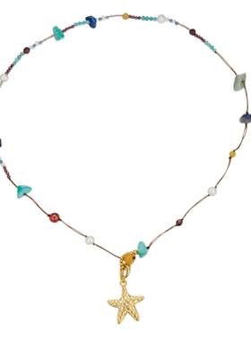 HELESJEWEL天然石海星锁骨链