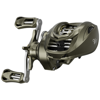 皓顿青蜂青峰黑陶水滴轮金属电镀渔轮碳素路亚短轴微物泛用远投