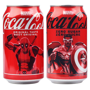 美版樱桃可口可乐355ml饮料汽水美国原装进口樱桃味香草味柠檬