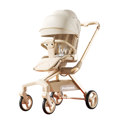 凤凰遛娃神器可坐可躺0到3岁轻便可折叠一键收车宝宝婴幼儿童推车