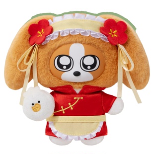 TOPTOY暹罗厘普功夫大师系列搪胶毛绒盲盒比格多栋兔子秀珍玩偶