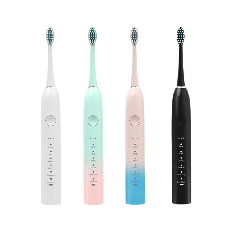 Type-C充电牙刷金属轴电动牙刷软毛防水充电自动牙刷家用情侣牙刷