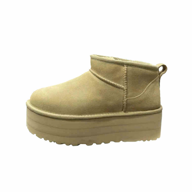 正品UGG ANDSZ雪地靴女2023冬新款5CM松糕厚底明星宋妍霏同款棉鞋