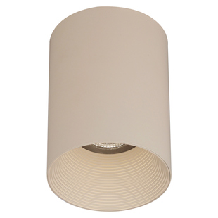 可可蛋奶明装筒灯免开孔奶油中古客厅无主灯乳胶漆同色射灯吸顶式