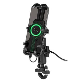摩多狼电动摩托车手机支架摩旅外卖导航架骑行防滑充电机车通用