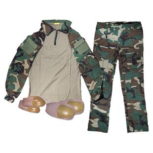 BDU四丛GEN2版型经典大花M81色蛙服送护膝护肘户外CS蛙皮套装