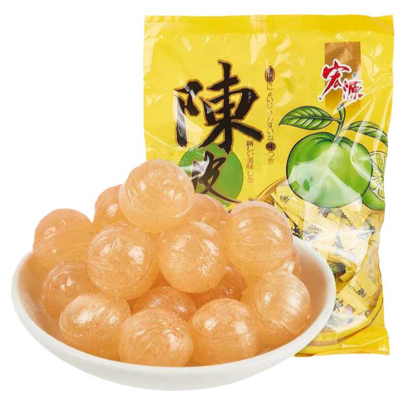 宏源糖果陈皮糖话梅糖什锦水果糖
