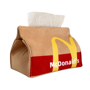 麦当当纸巾袋卡通布艺抽纸盒收纳盒家居餐桌卧室办公创意纸巾盒