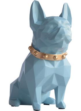 北欧斗牛犬存钱罐摆件