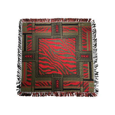 pccvision撞色虎纹披肩围巾