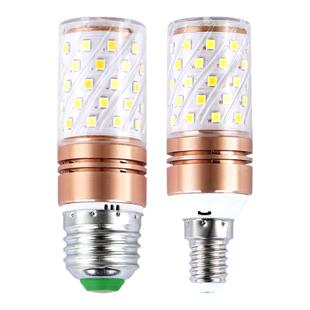 LED灯泡E27大螺丝口220V省电E14细小头罗口螺旋纹节能灯炮12W16瓦