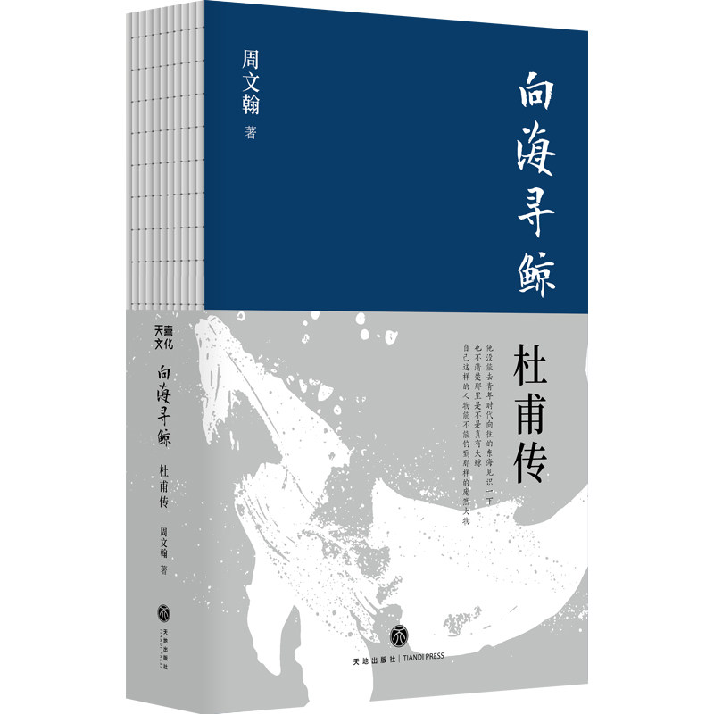 向海寻鲸：杜甫传 周文翰 无根鸟李白传作者 追寻真实的杜甫 唐代诗人图书 正版历史人物传记类书籍 天地出版社