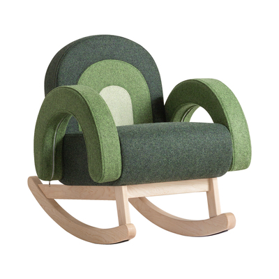 孩在彩虹高端设计儿童摇椅