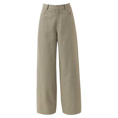 忆霏天丝垂感阔腿裤女2025秋季