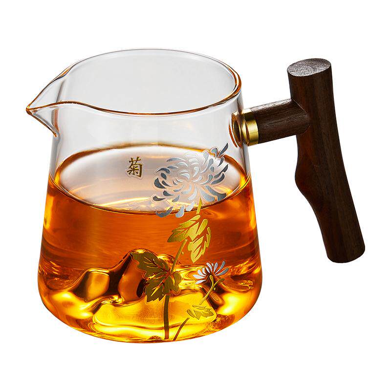 公道杯玻璃加厚功夫茶具配件茶漏一体分茶器高档小青柑泡茶壶