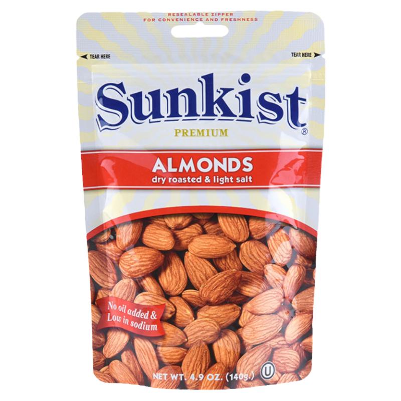 新奇士Sunkist Almond盐焗巴旦木坚果仁140克无添加少盐休闲零食