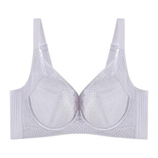 好波内衣女薄款胸罩软钢圈大胸显小胸罩杯里桑蚕丝舒适文胸HW2507