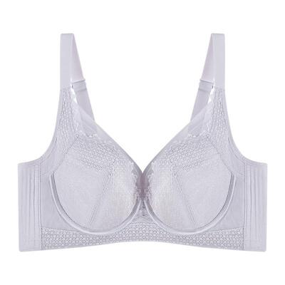 好波内衣女薄款胸罩软钢圈大胸显小胸罩杯里桑蚕丝舒适文胸HW2507