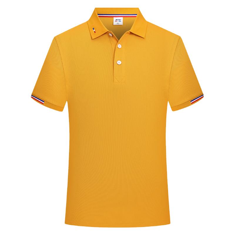 海岛棉男女工作服polo衫短袖夏季翻领T恤定制印logo团体公司企业