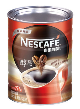 雀巢醇品黑咖啡无糖提神500g罐装