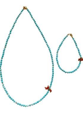 新中式绿松石串珠项链女