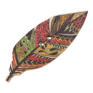 50粒/包40mm树叶羽毛箭头型复古纽扣纽扣diy儿童手工纽扣彩色扣子