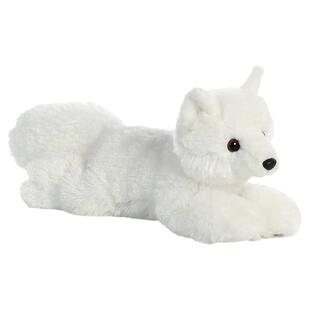 美国aurora world正版白色狐狸公仔玩偶娃娃陪睡觉抱枕毛绒玩具