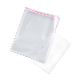 厂家opp不干胶自粘袋定制印刷透明衣服包装袋40*50大号透明塑料袋