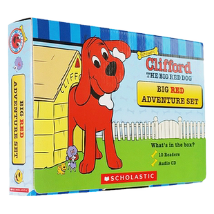 大红狗克里弗10册套装(附原版CD) 英文原版 Clifford the Big Red Dog AdventureSet 经典绘本 美国小学书单 品德爱心 搭安娜康