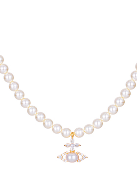 西太后土星吊坠珍珠项链女