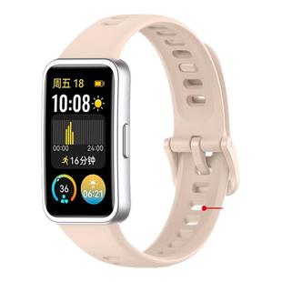 适用华为手环10表带同款硅胶huawei手环9/8NFC表带钉扣圆孔硅液态胶腕带男女智能运动擎云高级感替换带透气