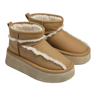 蒋依依同款 NUOGIC诺逻辑-极地雪山系列 厚底加绒真皮短筒雪地靴