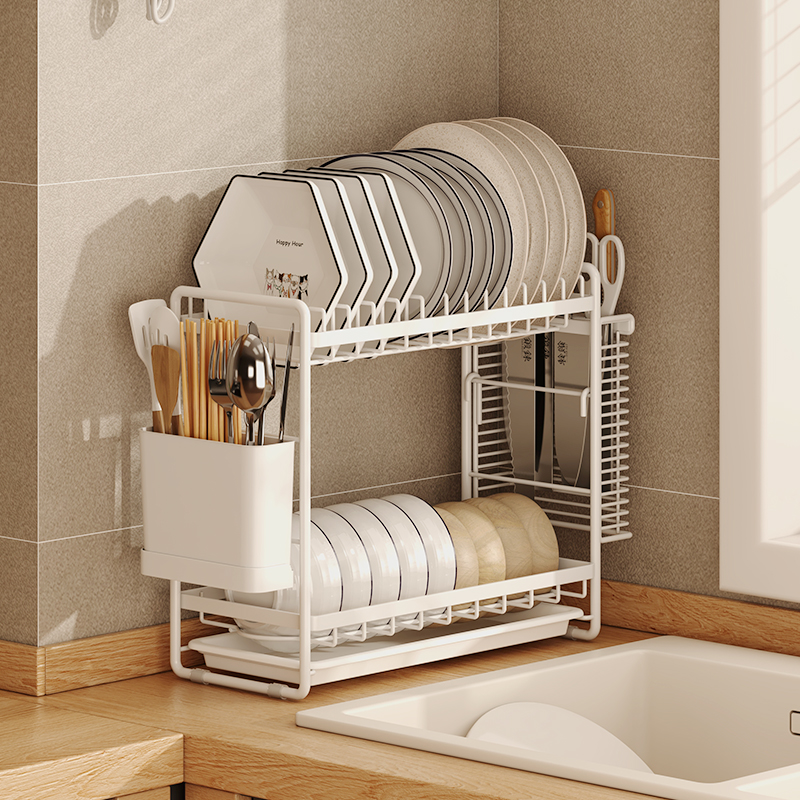 窄边洗碗池厨房沥水架水槽边水池碗碟碗筷碗盘餐具收纳晾碗架家用