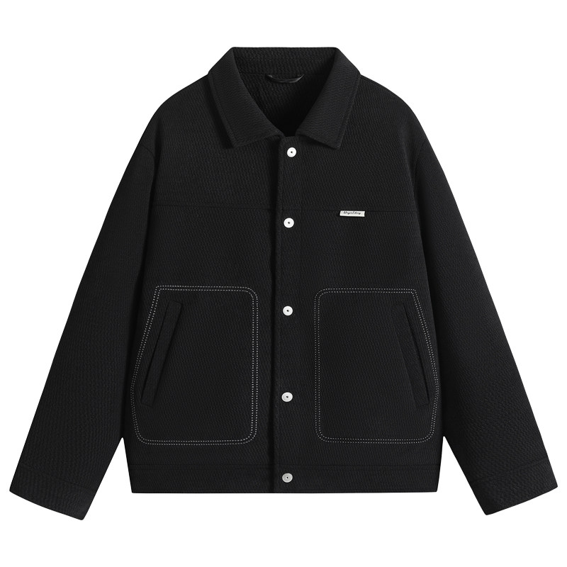 雅鹿新款美式复古工装羽绒服男款