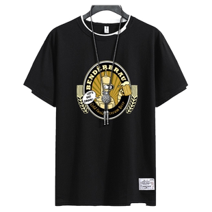 飞出个未来动漫周边假两件短袖t恤衫男女纯棉半截袖宽松休闲衣服