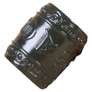 和田玉桶珠单珠塔青玉六字真言路路通转运珠吊坠手串diy配珠精工