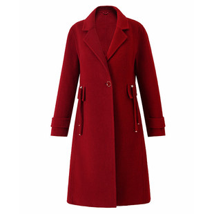 双面呢羊绒大衣女2026新款秋冬韩版中长款洋气年轻妈妈羊毛呢外套