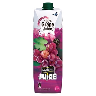 希腊原装进口米修斯果汁红葡萄汁1L*2大瓶酒席饮料商用无添加饮品