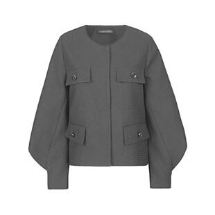 sdeer圣迪奥春装女装小香风套装泡泡袖短外套S23182203